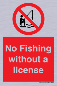 No Fishing without a license